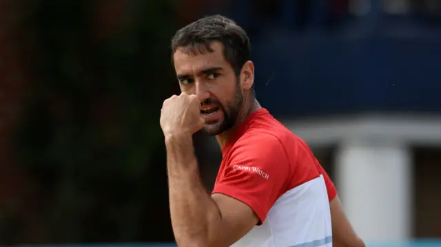 Cilic celebrates