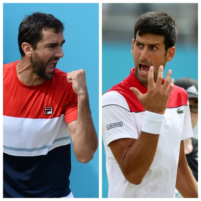 Marin Cilic, Novak Djokovic