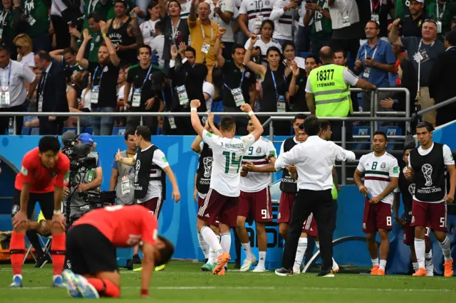 Mexico celebrate win