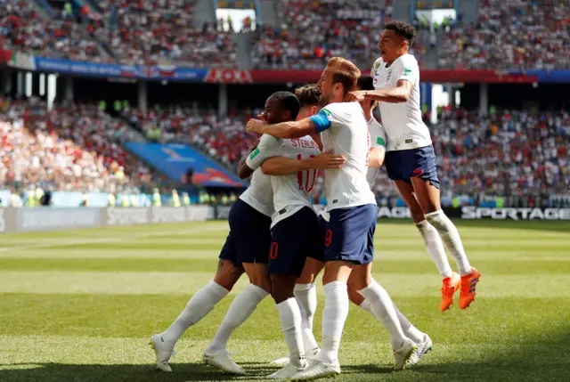 England celebrate