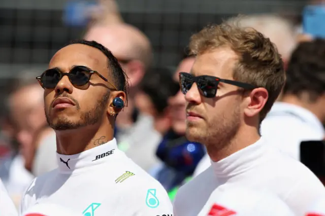 Lewis Hamilton and Sebastian Vettel