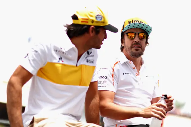 Fernando Alonso and Carlos Sainz