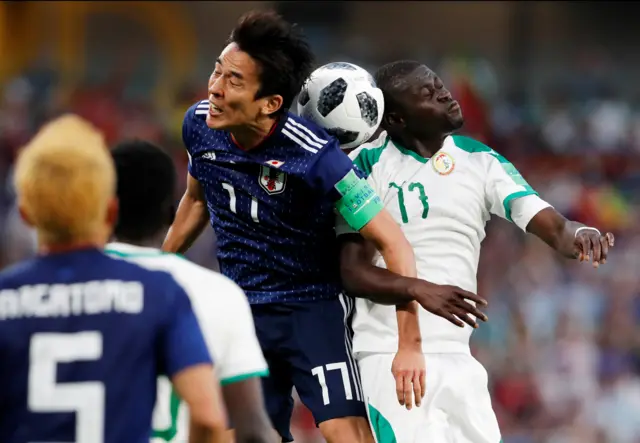 Japan v Senegal: action-packed