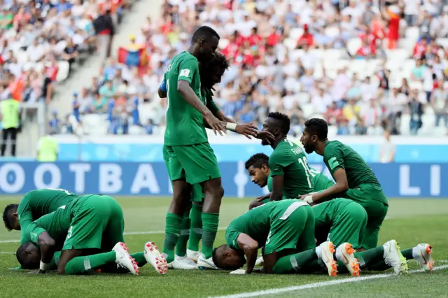 Saudi Arabia celebrate