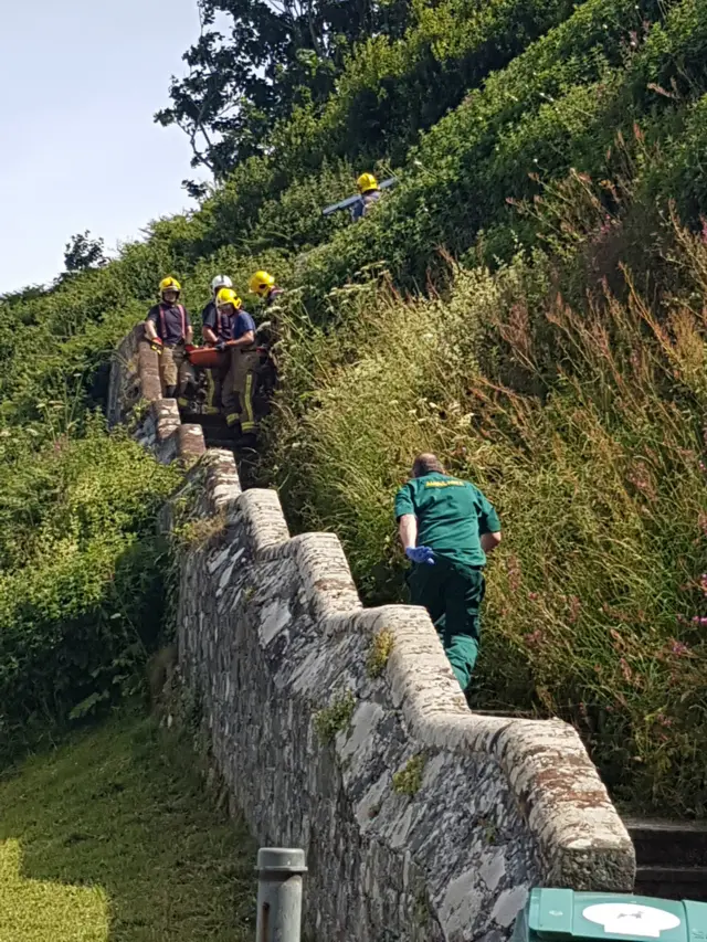 rescue at Clarence battery