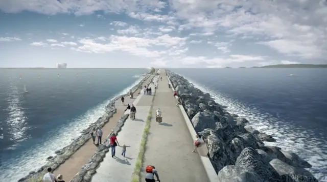 Swansea tidal lagoon illustration