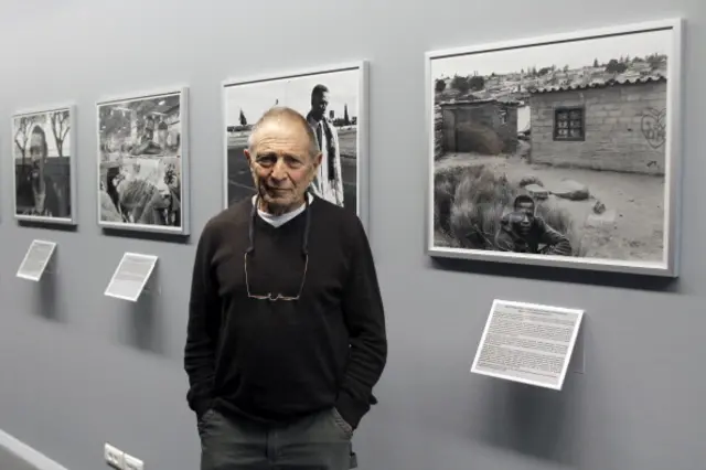 David Goldblatt poses on January 11, 2011 at Henri Cartier-Bresson Foundation in Paris