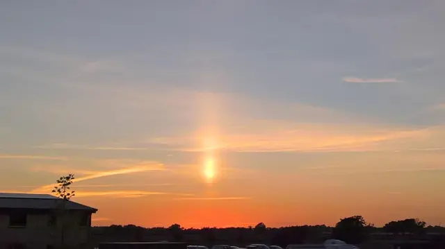 market bosworth sun pillar