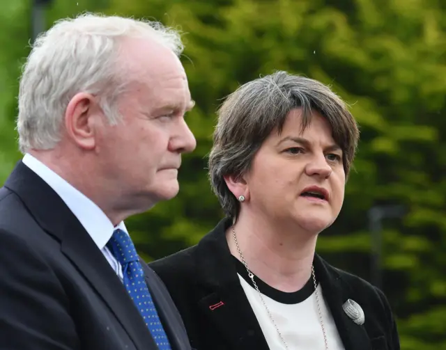 Martin McGuinness and Arlene Foster