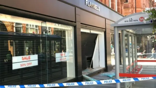 Flannels clothes shop in Leeds