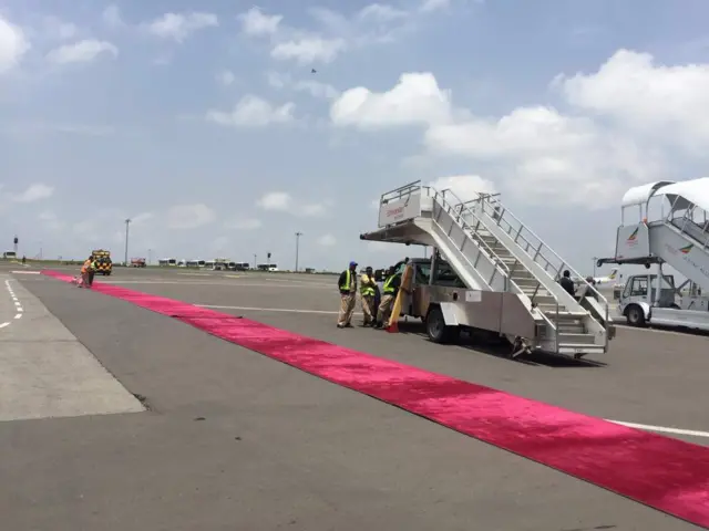 The red carpet has been rolled out