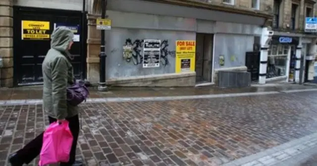 Empty shops in Bradford