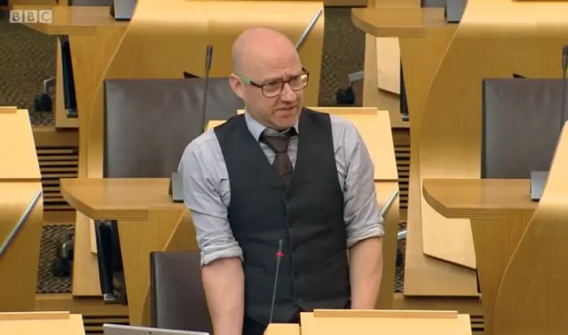 Scottish Green co-convener Patrick Harvie