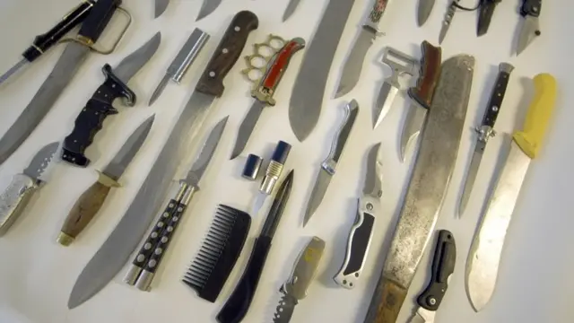 Knives seized in London