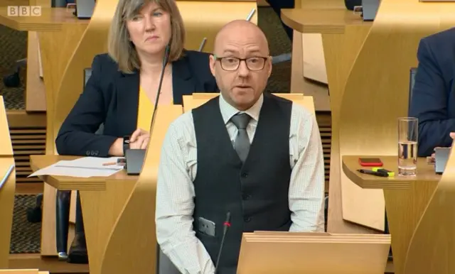 Scottish Green Party co-convener Patrick Harvie