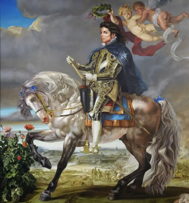 Kehinde Wiley's Equestrian Portrait of King Philip II (Michael Jackson)