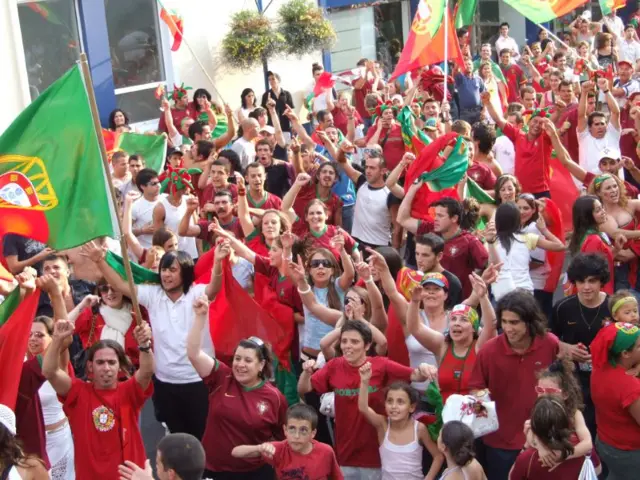 Portugal fans in Jersey