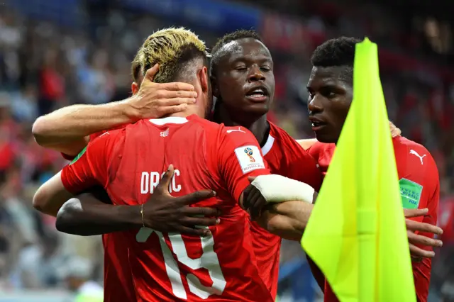 Switzerland celebrate