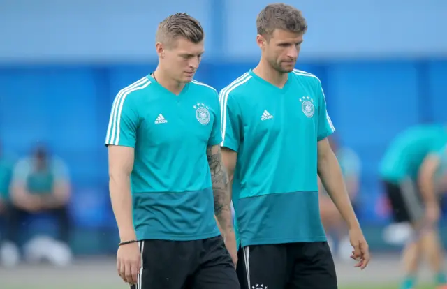 Toni Kroos and Thomas Muller