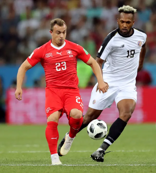 Switzerland's Xherdan Shaqiri