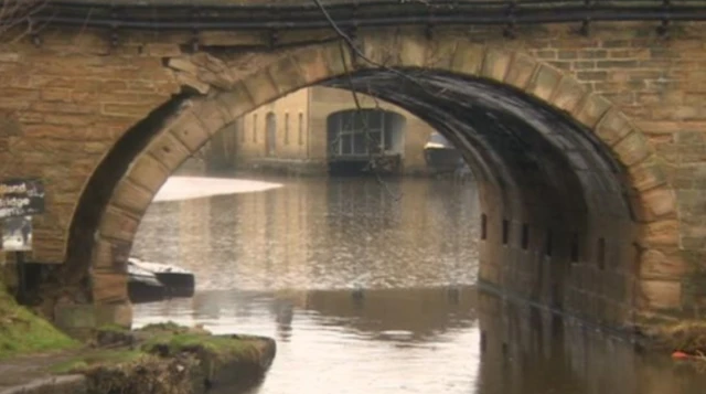 Elland Bridge which was closed due to flood damage in 2015