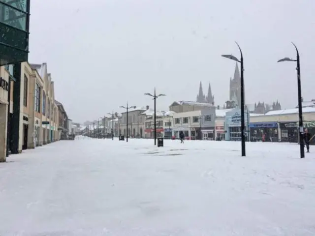 Lemon Quay in snow