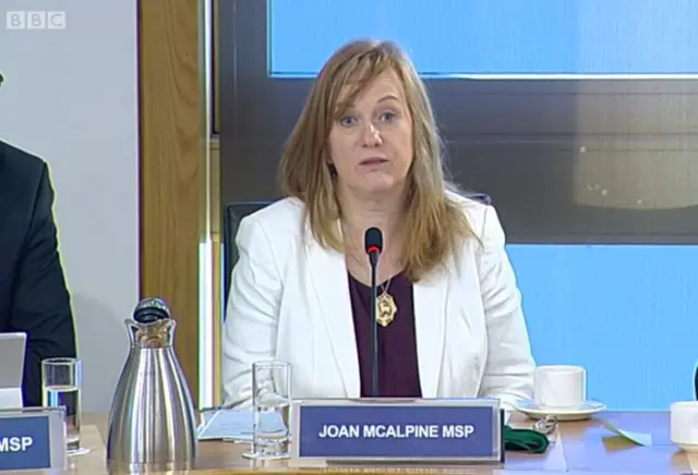 Committee convener Joan McAlpine