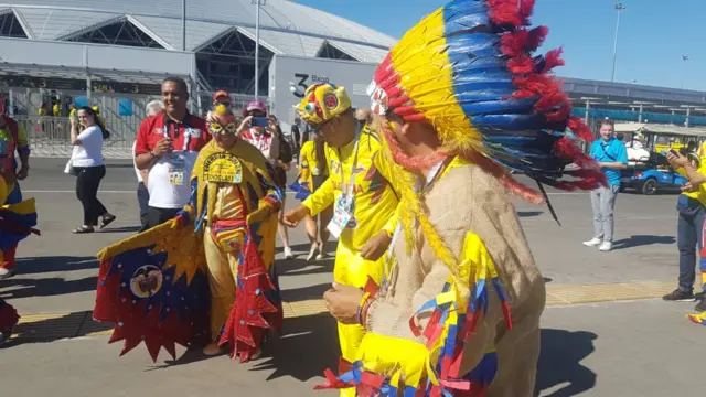 Colombian fans in Samara