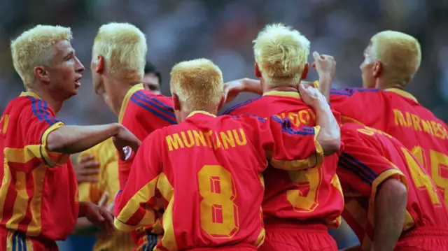 Romania drew 1-1 with Tunisia at the 1998 World Cup