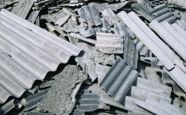 Asbestos waste