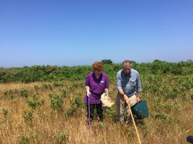 volunteers search L'Ancresse Common