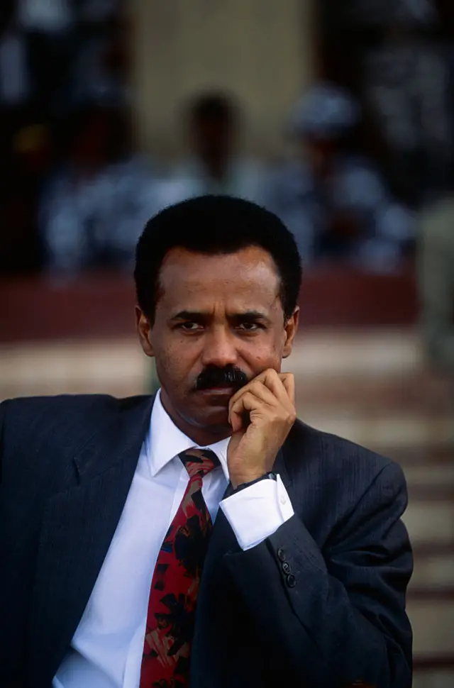 Isaias Afewerki, during the celebration of the country's first independence anniversary which took place on May 24, 1991