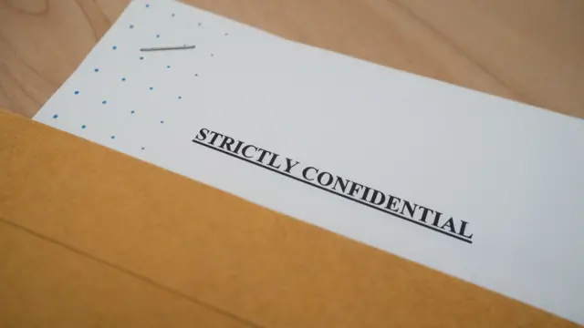 A document marked: Strictly confidential