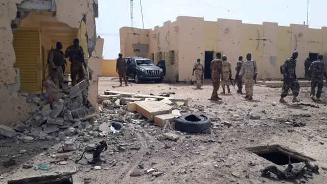 Scene of Mali G5 HQ bombing