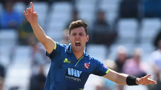 Kent's Matt Henry has taken 16 One-Day Cup wickets this summer