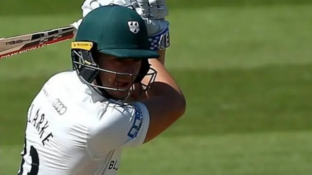 Joe Clarke batting for Worcestershire