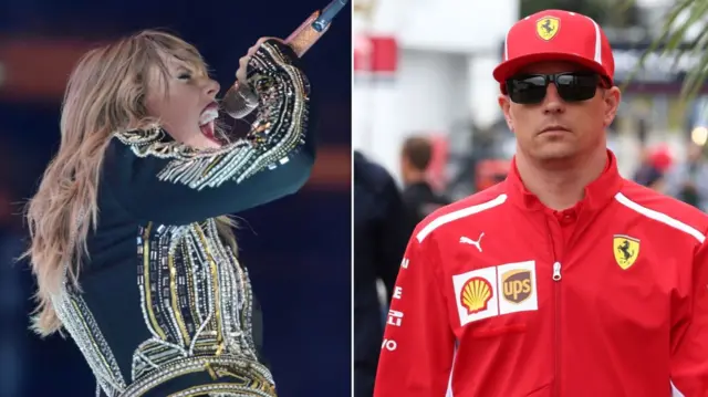 Taylor Swift and Kimi Raikkonen