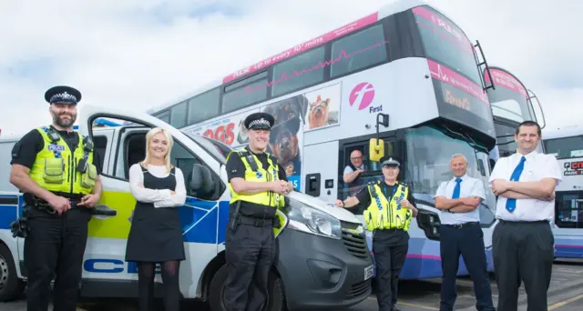 West Yorkshire Police's 'Trojan Bus' team.