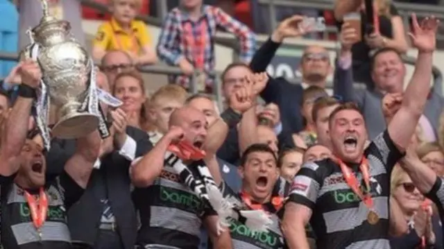 Hull beat Wigan 18-14 in the 2017 final at Wembley