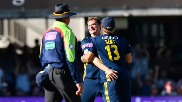 Dale Steyn celebrates