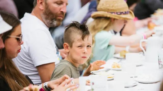 Cream tea record attempt. Pic: The Great Estate/Lewis Harrison-Pinder