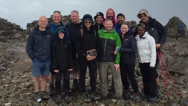 Ian Toothill's friends on Ben Nevis