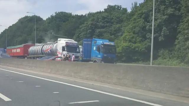 M62 crash