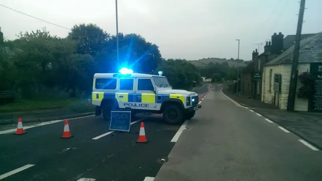 police car near scene