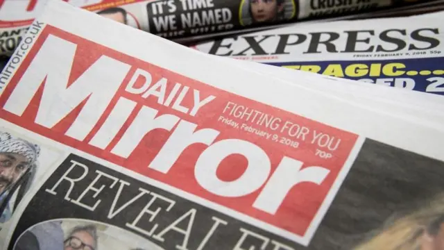 A copy of the Daily Mirror