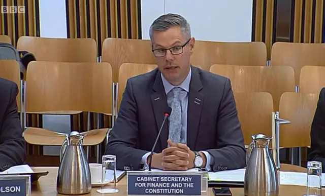 Finance Secretary Derek Mackay