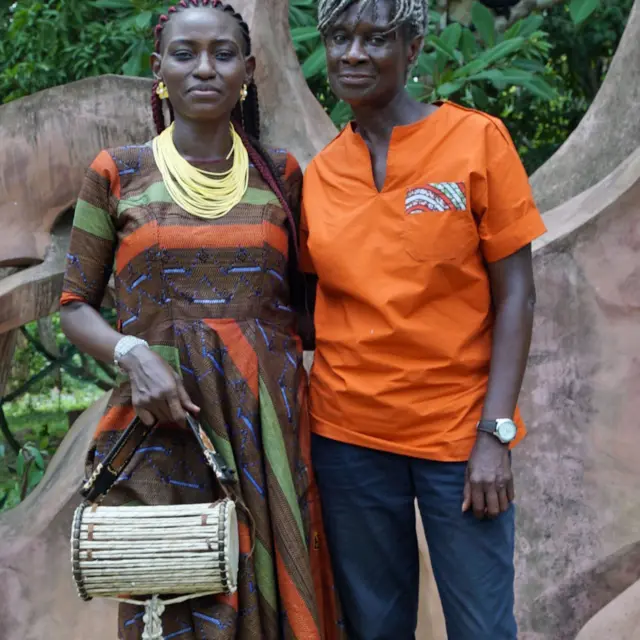 Oluwakemi Famugbode known by her stage name "Irawo" and Rita Ray (R)