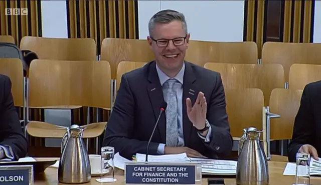 Mr Mackay's 'raging' face is surprisingly upbeat!