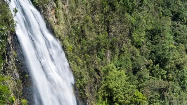 Karura Fall in the Aberdare National Park in Kenya.