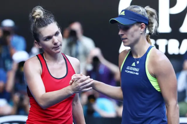 Simona Halep and Angelique Kerber